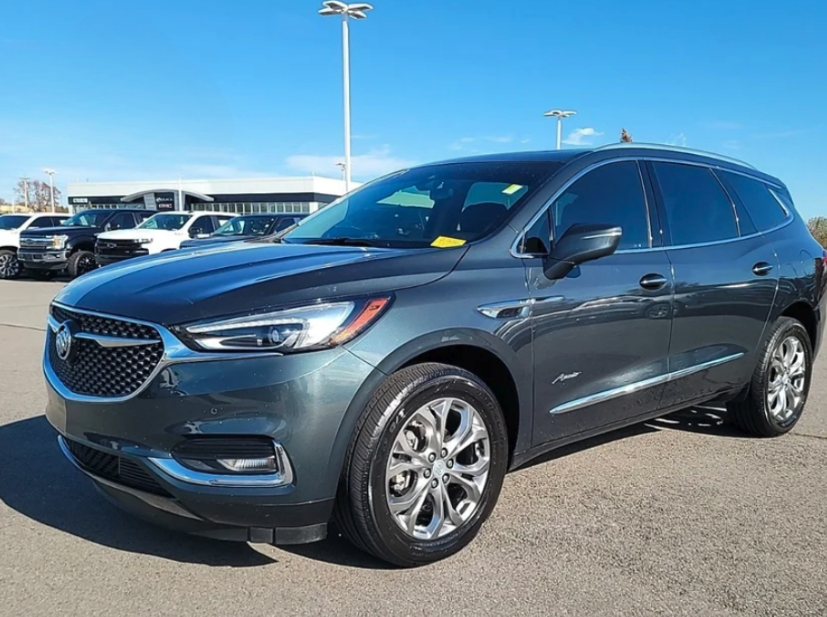 Gray certified pre-owned Buick Enclave parked at Crain Buick GMC in Conway, Arkansas